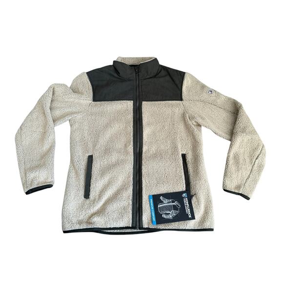 NEW Kuhl Konfluence Fleece Jacket Mens Large Oatmeal Full Zip NWT - Picture 1 of 9